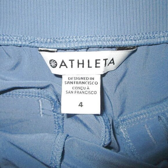 Athleta NOLITA Slim TAPERED Crop Size 4 PANTS Pull On STRETCH Travel UPF Pockets - Picture 6 of 12